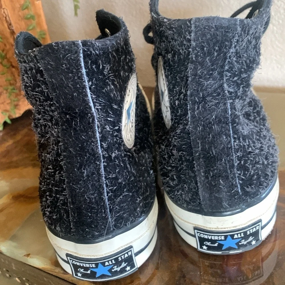 CONVERSE Chuck Taylor All Star High Tops Black Suede, White fleck. 8 - Picture 11 of 16